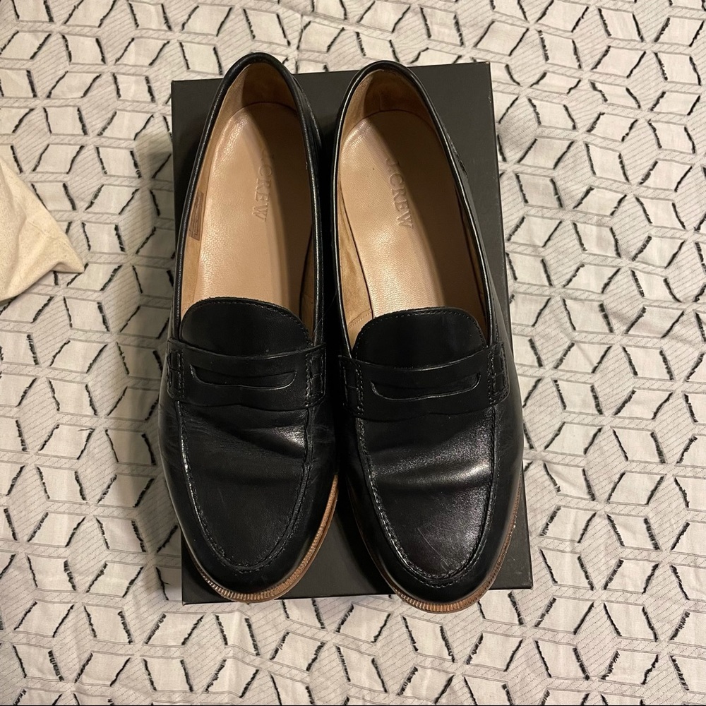 J. Crew Ryan Penny Loafers- black